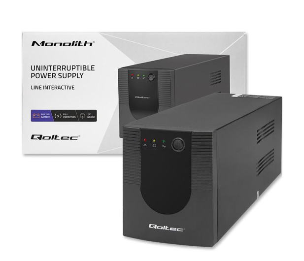 Qoltec UPS Line Interactive | Monolith | 2000VA | 1200W - 1180153 - zdjęcie 3